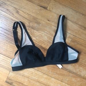 victoria’s secret black mesh illusion bra